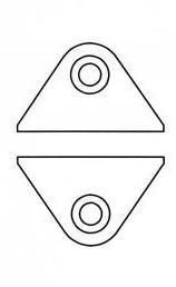 Набор режущих ножей для термопинцета Weller WST 20/WST 82, ширина 23мм (T0058725742)