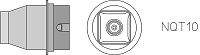 Насадка WELLER NQT 10 14,8х14,8мм (T0058750741N)