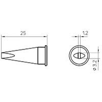 Жало паяльное WELLER LHT-C 3,2мм (T0054445599)