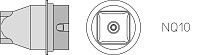 Насадка WELLER NQ10 14,8х14,8мм (T0058736818N)