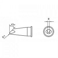Жало Weller LHTD45 5.0мм для Weller WSP150 (T0054445699)