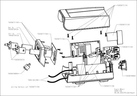 Модуль подачи горячего воздуха для блока питания Wxsmart Weller (T0053452299)