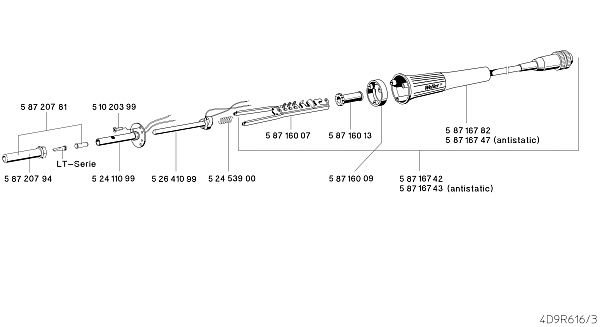 Антистатический паяльник WELLER LR 21 (T0052510699N)
