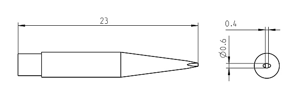 Жало паяльное Weller RTM 006 S MS (T0050100499)