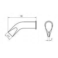 Жало паяльное WELLER LHT-FX 9,0мм (T0054446099)